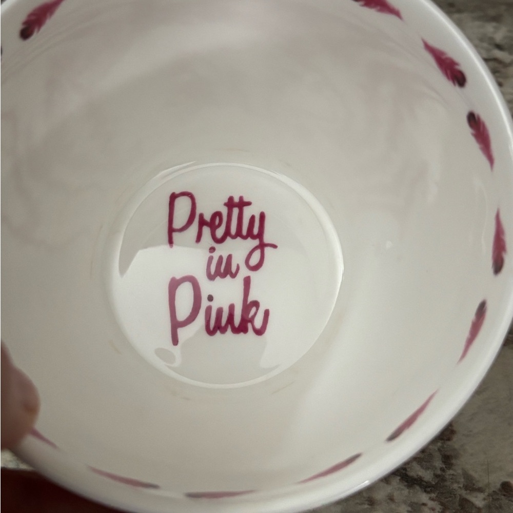 Portobello by Design pretty in pink FLAMINGO MUG bowl England BONE CHINA 20oz - Picture 6 of 7